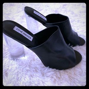 Steve Madden Classic Mule with Clear Heel